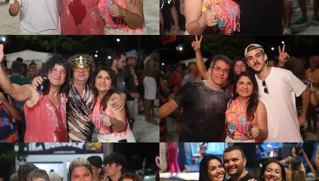 A animação da noite iniciou com os shows na Praça do Coqueiro