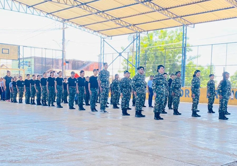Abertura anual das atividades do Pelotão Mirim do Parque Rodoviário