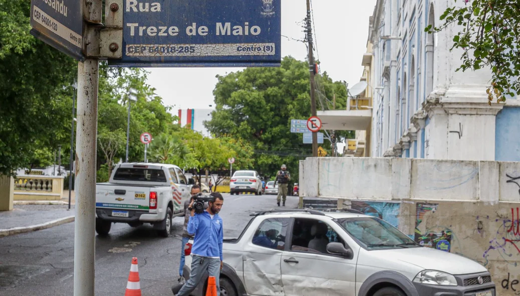 Acidente aconteceu no cruzamento da Rua Paissandu com a Treze de Maio