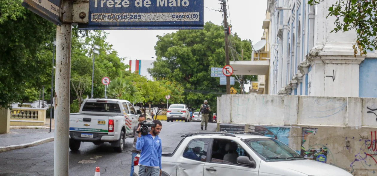 Acidente aconteceu no cruzamento da Rua Paissandu com a Treze de Maio