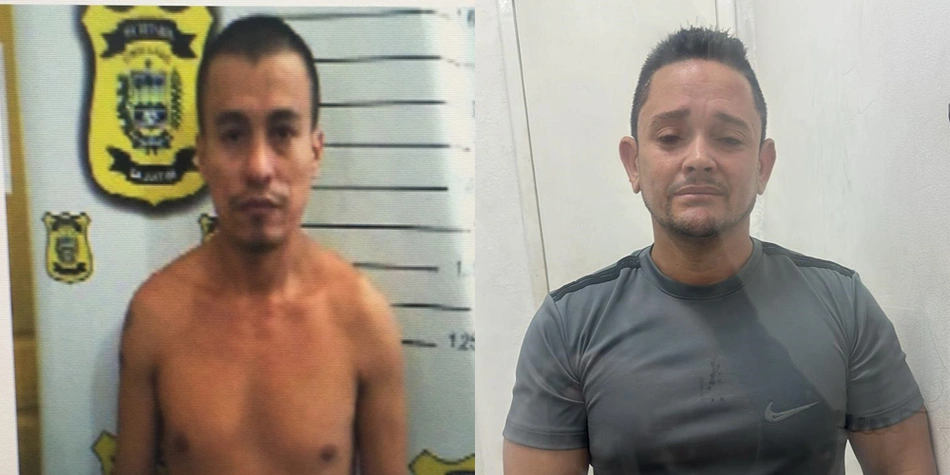 Antônio Carlos (culpado) e Carlos Paiva (preso injustamente)