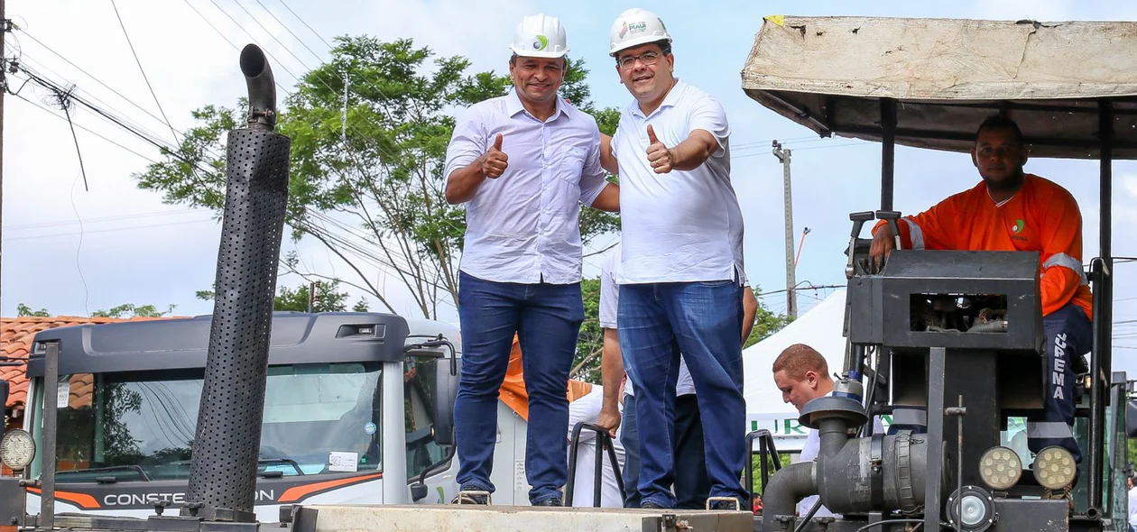 As obras estão sendo feitas com recursos de emenda parlamentar do ex-deputado Fábio Abreu
