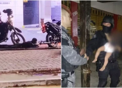 Atirador da PM atinge mão de homem que fazia filha de refém em Fortaleza