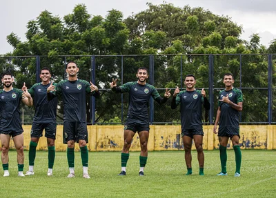 Atletas retornam para fazer treinamento focando no duelo contra o Fluminense-PI