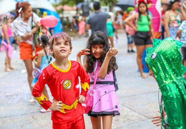 Bloco reuniu muita criança