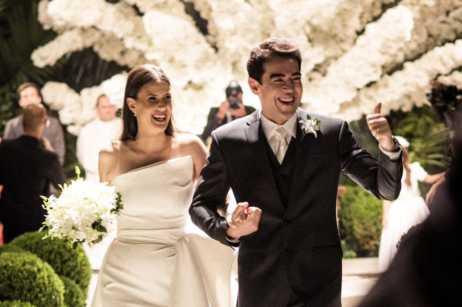 Casamento do presidente do TCU, Bruno Dantas, com a empresária Camila Camargo