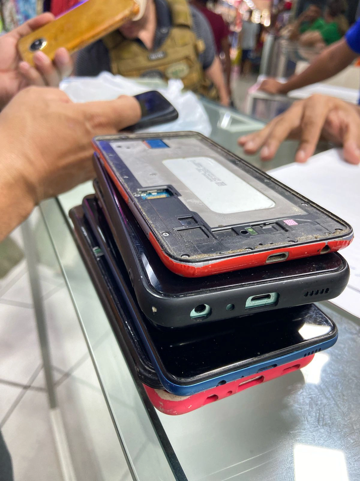 Celulares apreendidos com restrição de roubo ou furto