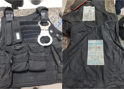 Colete roubado da Polícia Militar do Piauí