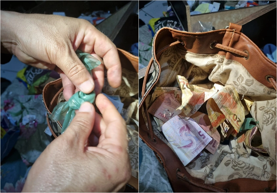 Dinheiro e droga apreendidos durante Operação Onze do Beco