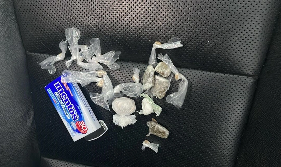 Droga apreendida na operação