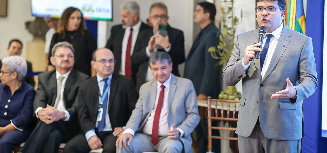 Em seu discurso, o governador agradeceu ao empenho de sua equipe e da Caixa