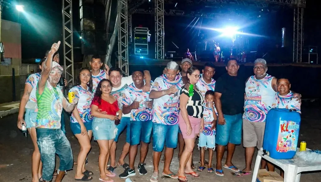Foliões aproveitaram a festa