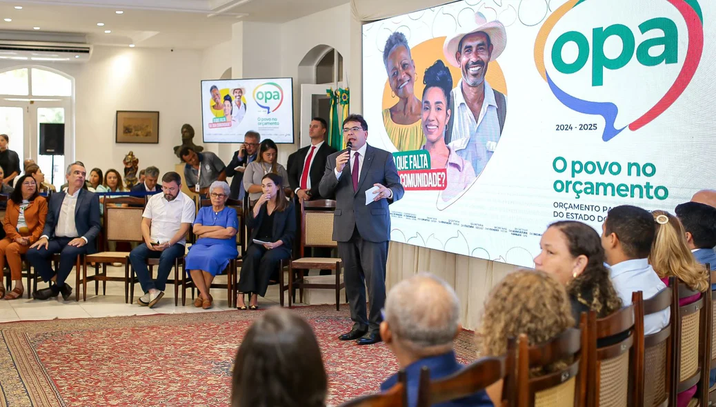 Governador Rafael Fonteles discorre sobre o orçamento participativo