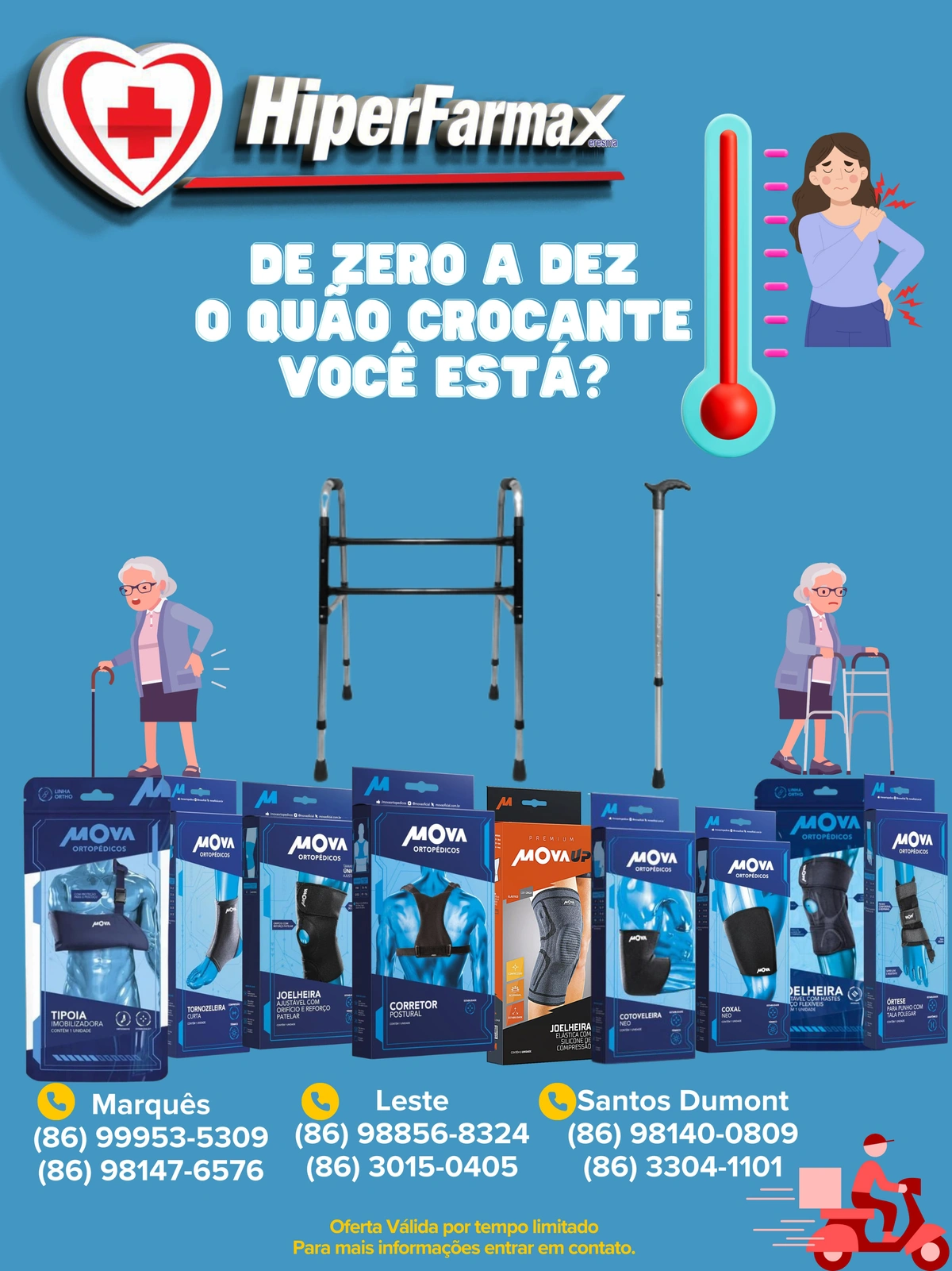 Hiperfarmax inicia o mês de fevereiro com super ofertas na linha de produtos ortopédicos