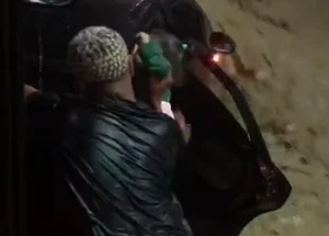 Homem salvou família de ser levada por enchente no RJ