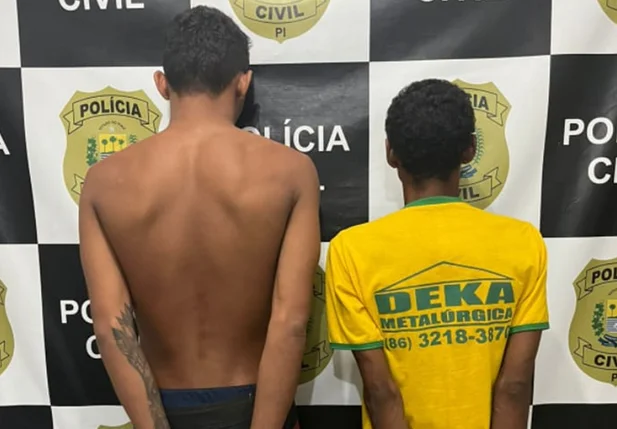 Indivíduos presos por envolvimento em tráfico de drogas em Buriti dos Lopes