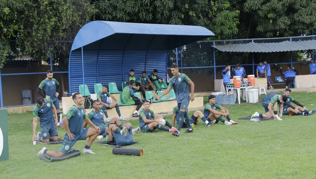 Jogadores do Altos em preparação