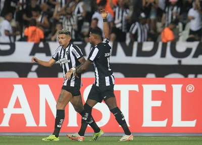 Júnior Santos e Tiquinho Soares brilham em goleada do Botafogo