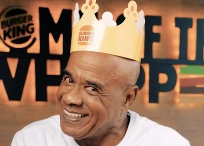 Kid Bengala em propaganda do Burger King