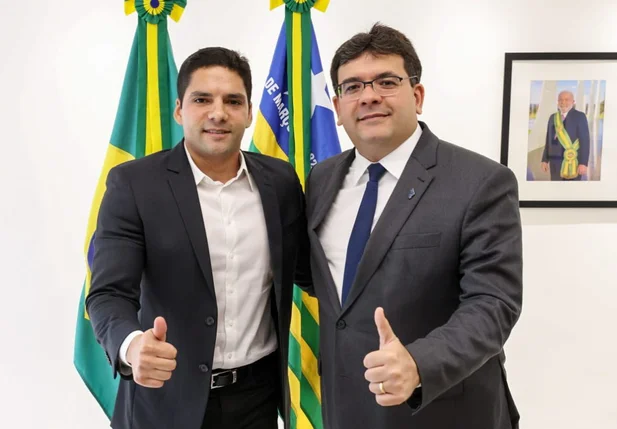 Leonardo Sobral e governador Rafael Fonteles