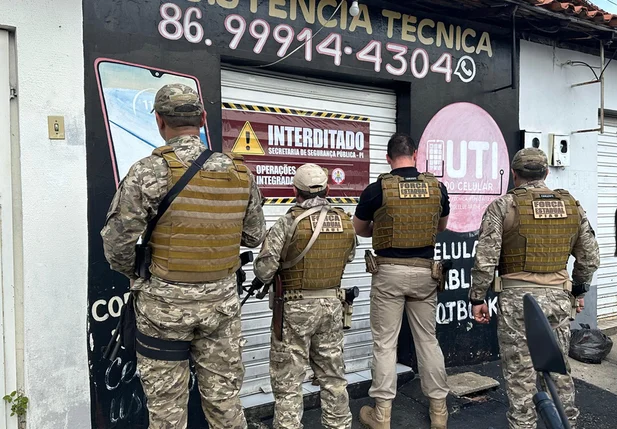 Loja UTI do Celular foi interditada na 11ª fase da Operação Interditados