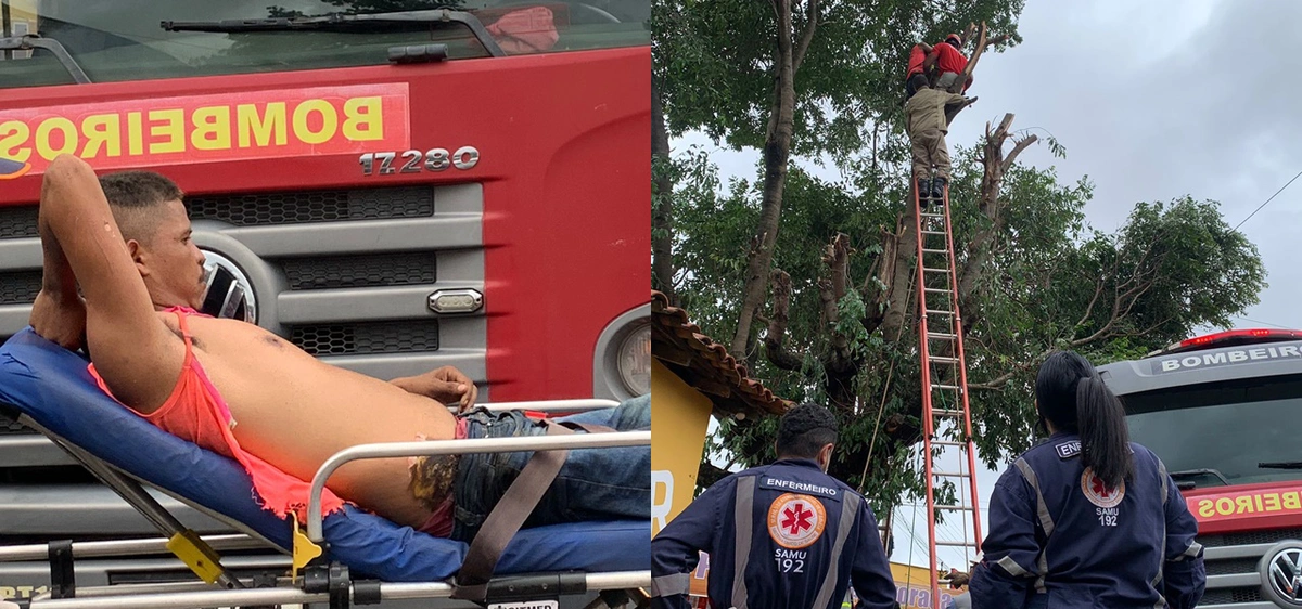 Luiz Pereira de Lima Junior foi resgatado pelo Corpo de Bombeiros do Piauí