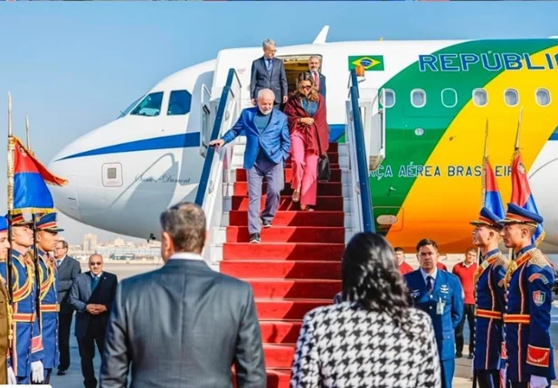 Lula chega no Egito em 14 de fevereiro de 2024