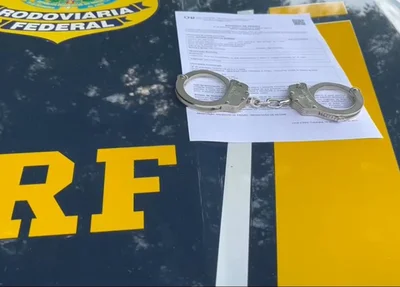 Mandado de prisão cumprido pela PRF nesta quarta-feira em Campo Grande do Piauí