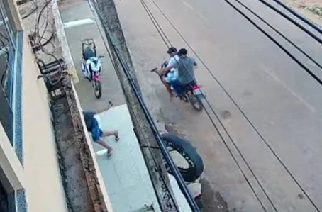 Momento da execução de um líder do PCC no Sul do Piauí