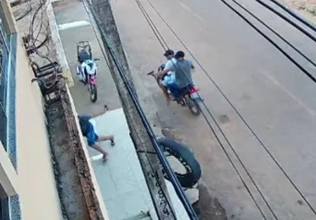 Momento da execução de um líder do PCC no Sul do Piauí