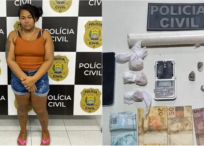 Mulher é presa em flagrante por tráfico de drogas