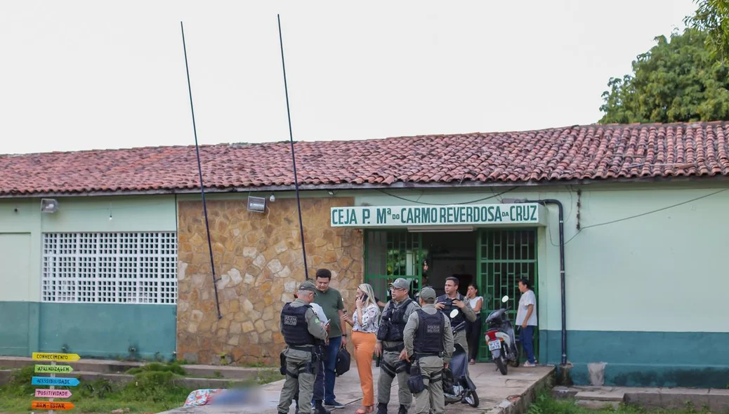 O crime aconteceu dentro da escola