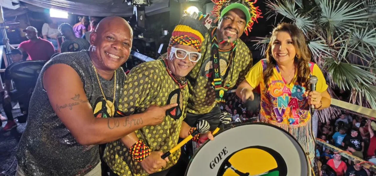 Olodum agitando a multidão