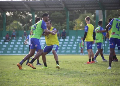 Parnahyba em preparação para o jogo contra o Corisabbá