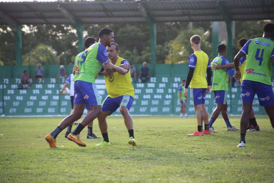Parnahyba em preparação para o jogo contra o Corisabbá