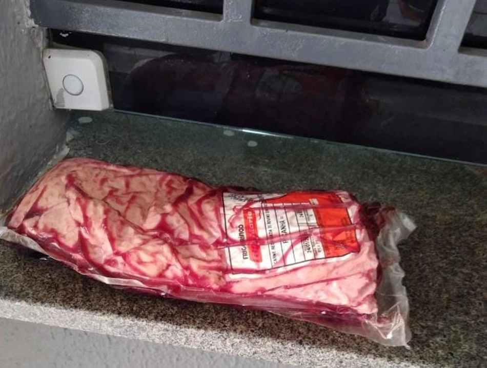 Peça de picanha que foi furtada pelo suspeito