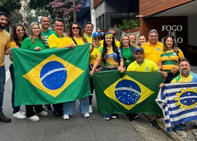 Políticos piauienses em manifestação pró-Bolsonaro