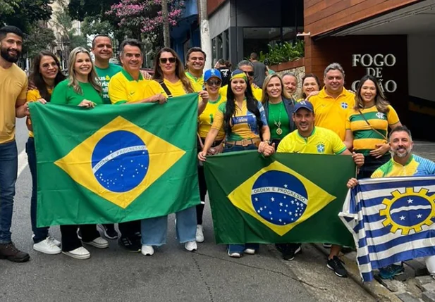 Políticos piauienses em manifestação pró-Bolsonaro