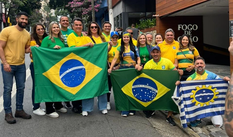 Políticos piauienses em manifestação pró-Bolsonaro