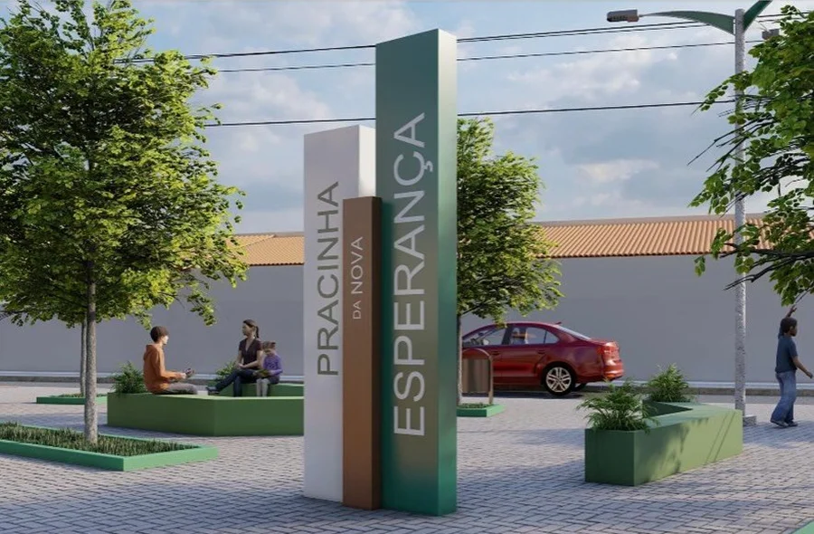 Pracinha do Bairro Nova Esperança em Esperantina