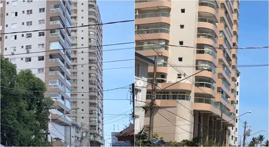 Prédio residencial é evacuado no litoral de SP