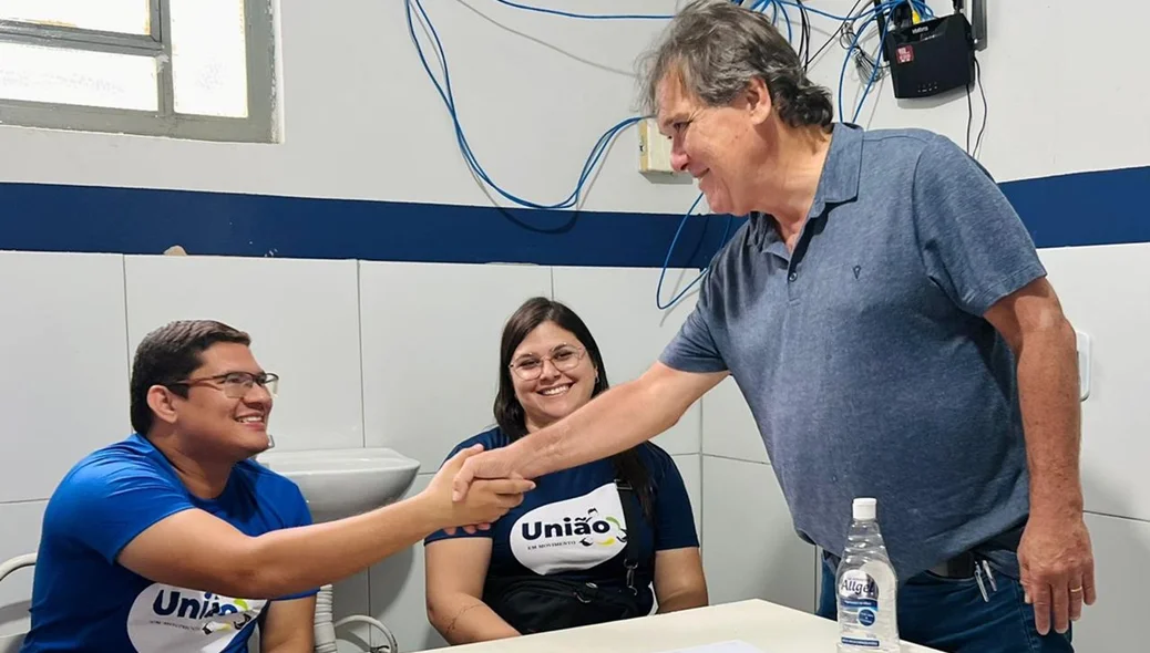 Prefeito de União durante o ação