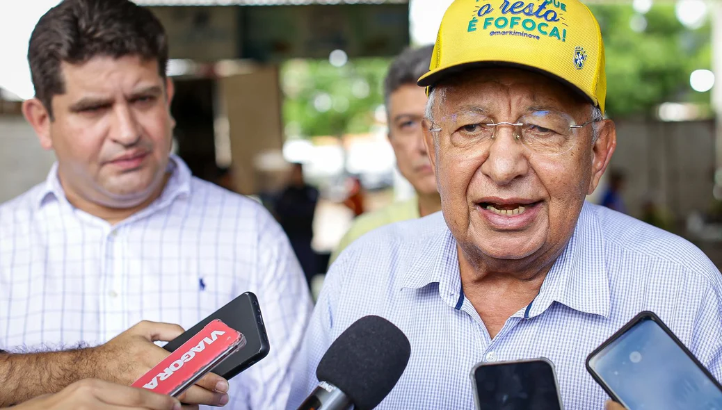 Prefeito Dr. Pessoa durante entrevista ao GP1