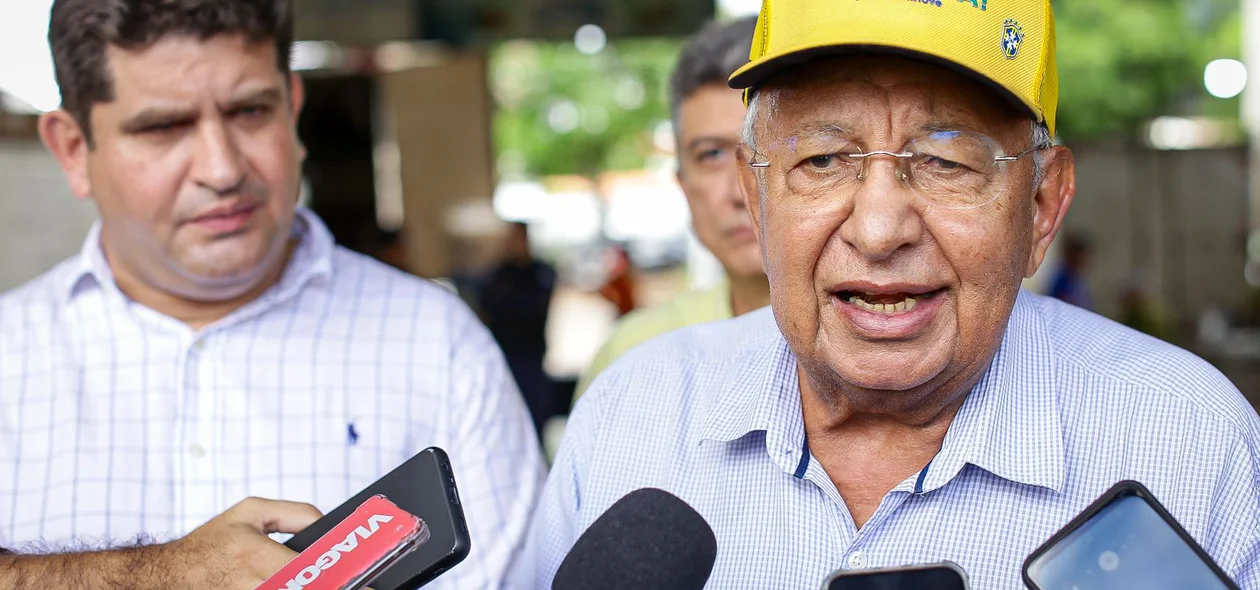 Prefeito Dr. Pessoa durante entrevista ao GP1