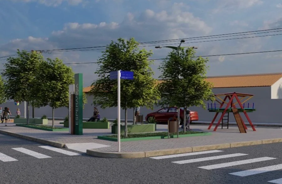 Prefeitura de Esperantina revitaliza Pracinha do Bairro Nova Esperança