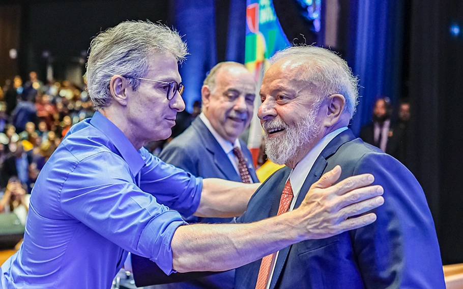 Presidente Lula e governador de Minas Gerais Romeu Zema