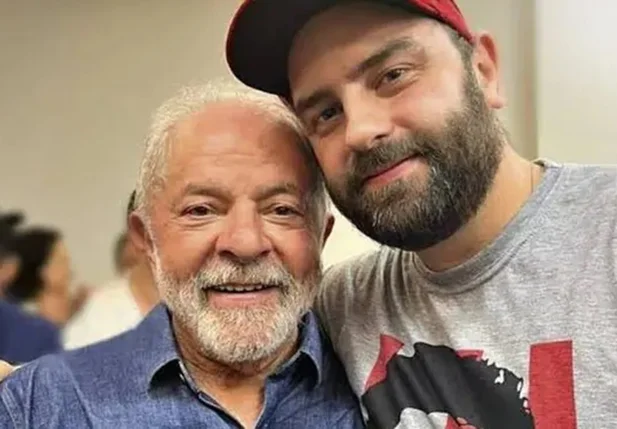 Presidente Lula e seu filho, Luis Claudio Lula da Silva
