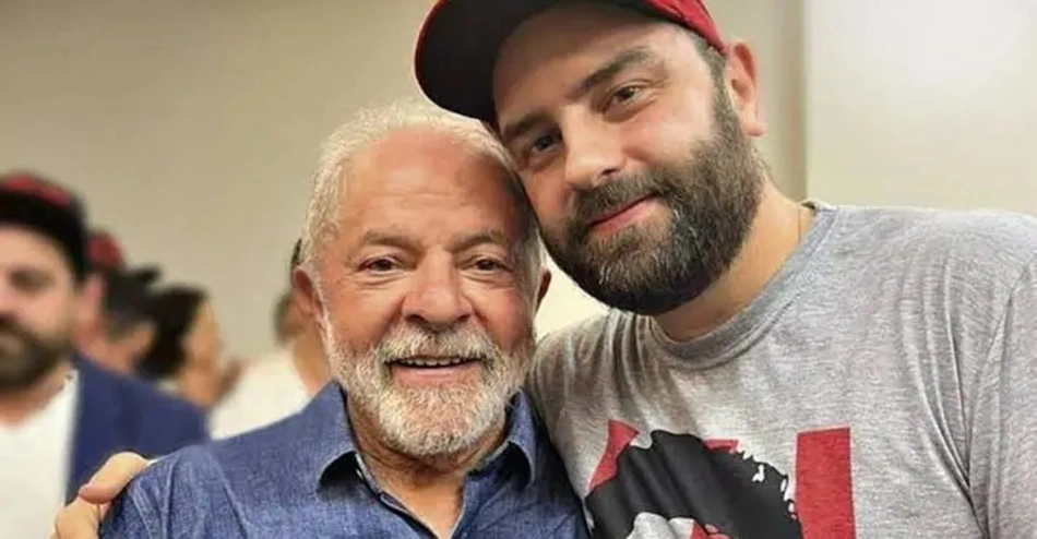 Presidente Lula e seu filho, Luis Claudio Lula da Silva