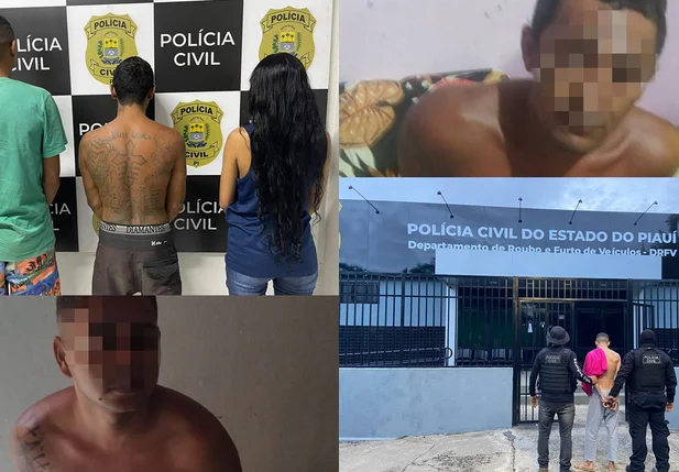 Presos em operação contra o roubo de veículos em Teresina