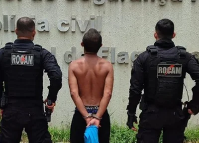 Prisão feita pelos policiais da ROCAM de um foragido da Justiça do Piauí